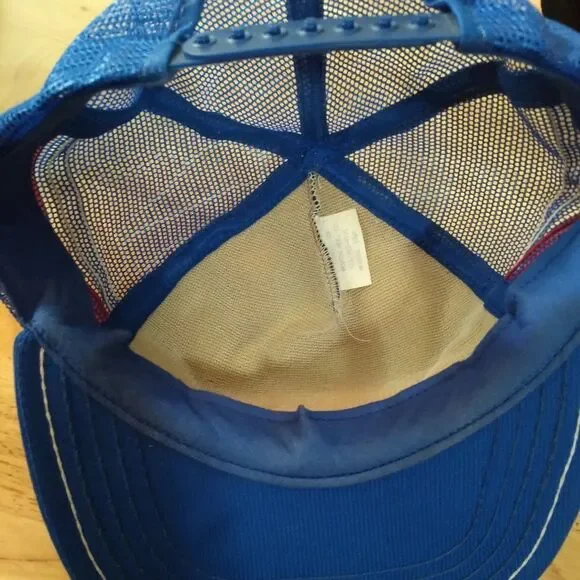 Deadstock Vintage A&R Lumber Sales 3 Stripe Trucker Hat - Picture 8 of 9